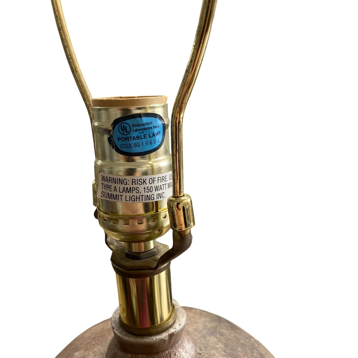 Rustic Brown Table Lamp