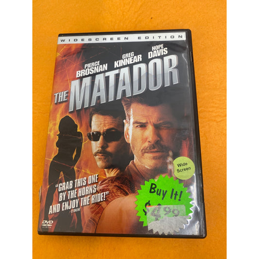 The Matador Widescreen Edition DVD With Pierce Brosnan & Greg Kinnear