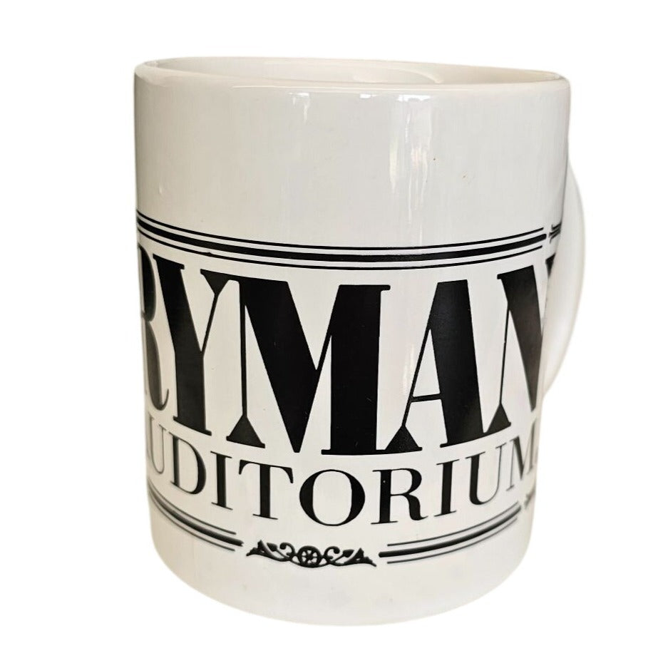 Ryman Auditorium Souvenir Mug With Red/Black Design