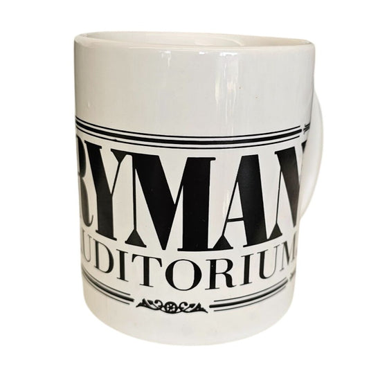 Ryman Auditorium Souvenir Mug With Red/Black Design