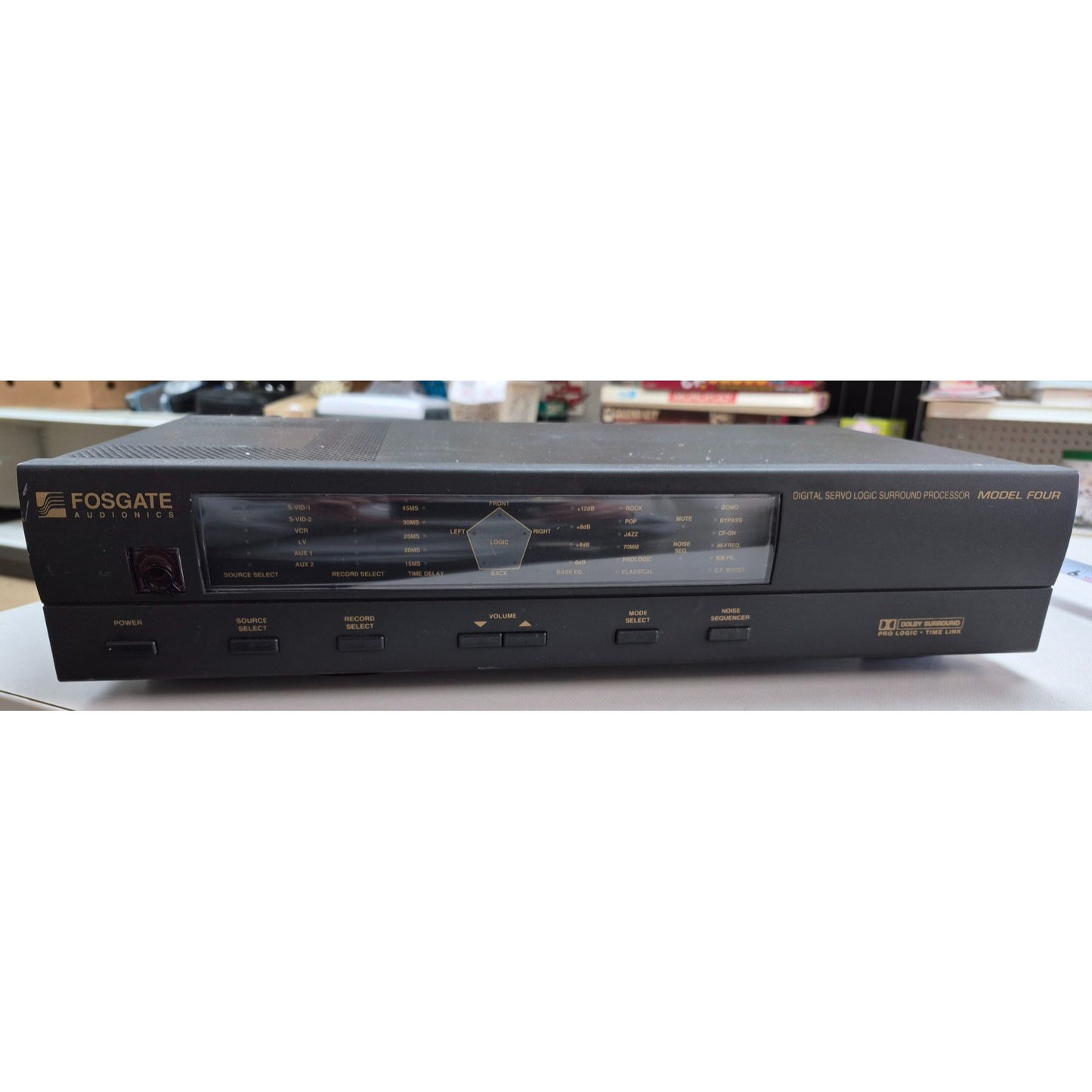 Vintage Fosgate Audionics Digital Servo Logic Surround Sound Processor Model Four Audiophile Audio Equipment