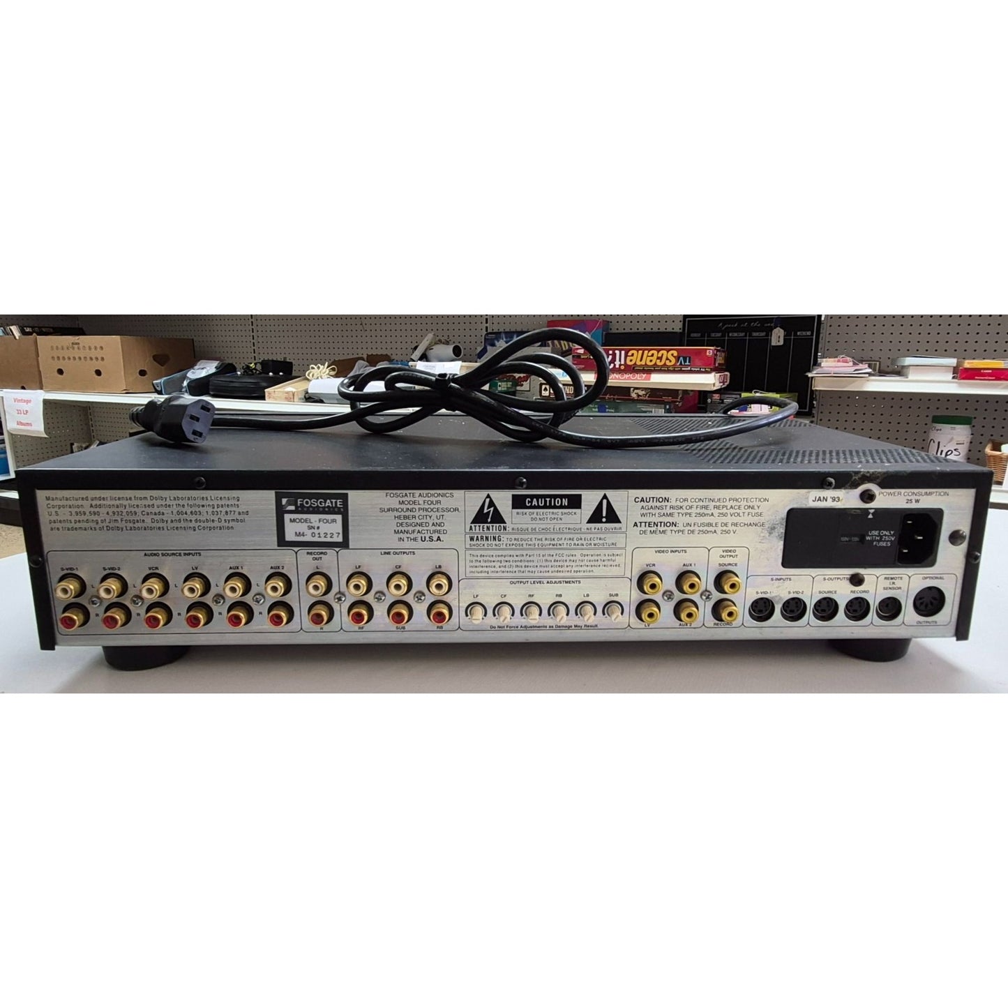 Vintage Fosgate Audionics Digital Servo Logic Surround Sound Processor Model Four Audiophile Audio Equipment