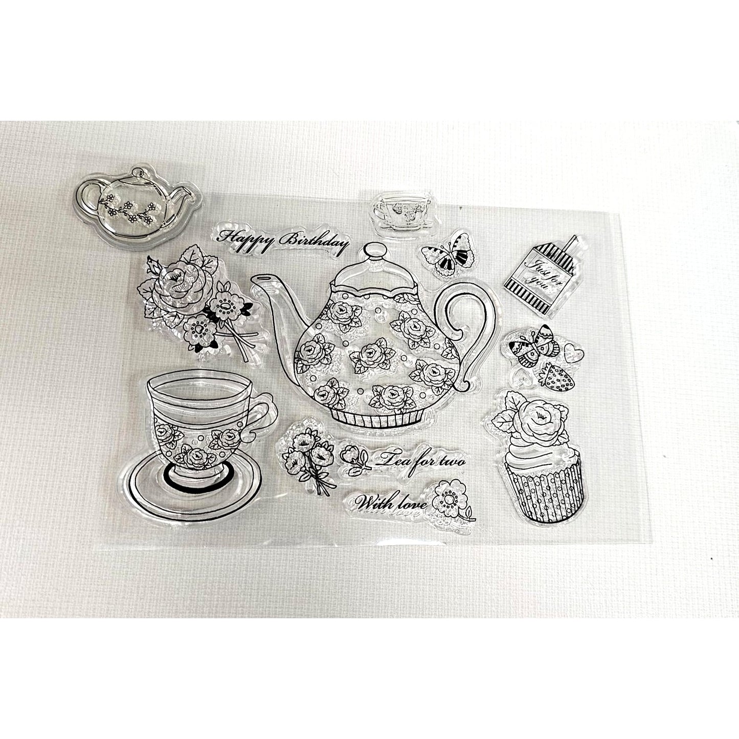 Acrylic Tea Party Stamp Set