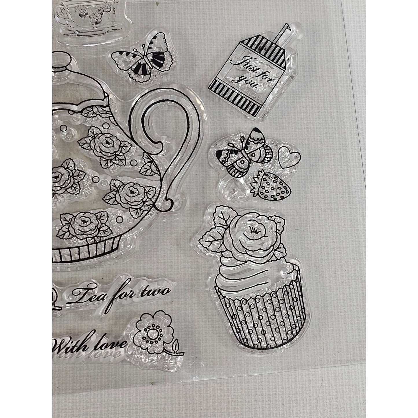 Acrylic Tea Party Stamp Set