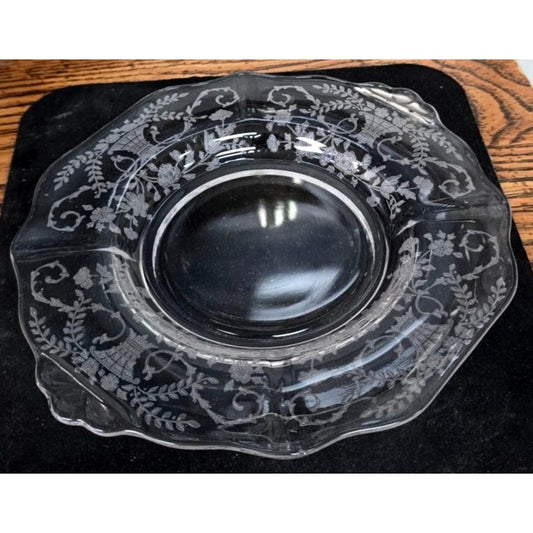 Clear Glass Bon Bon  7"