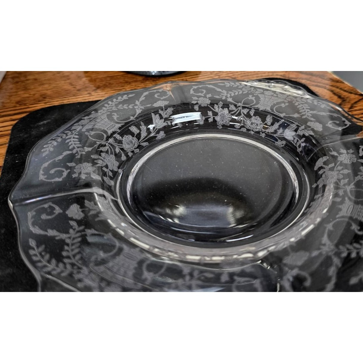 Clear Glass Bon Bon  7"