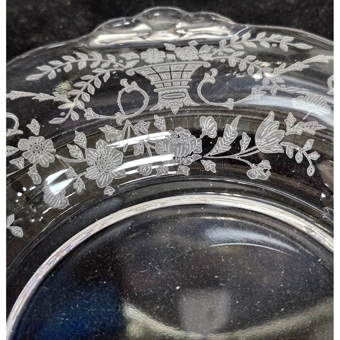 Clear Glass Bon Bon  7"