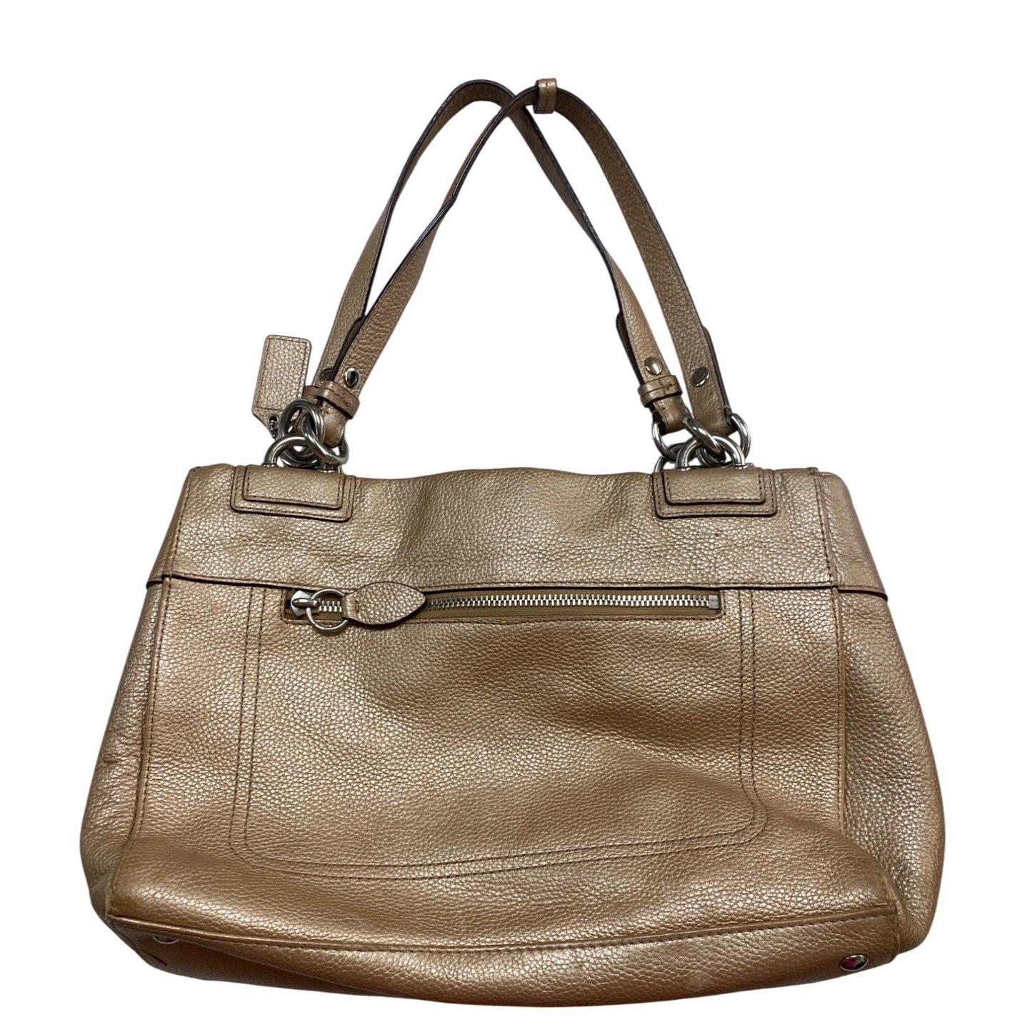 Coach Metallic Gold Leather coach Bag