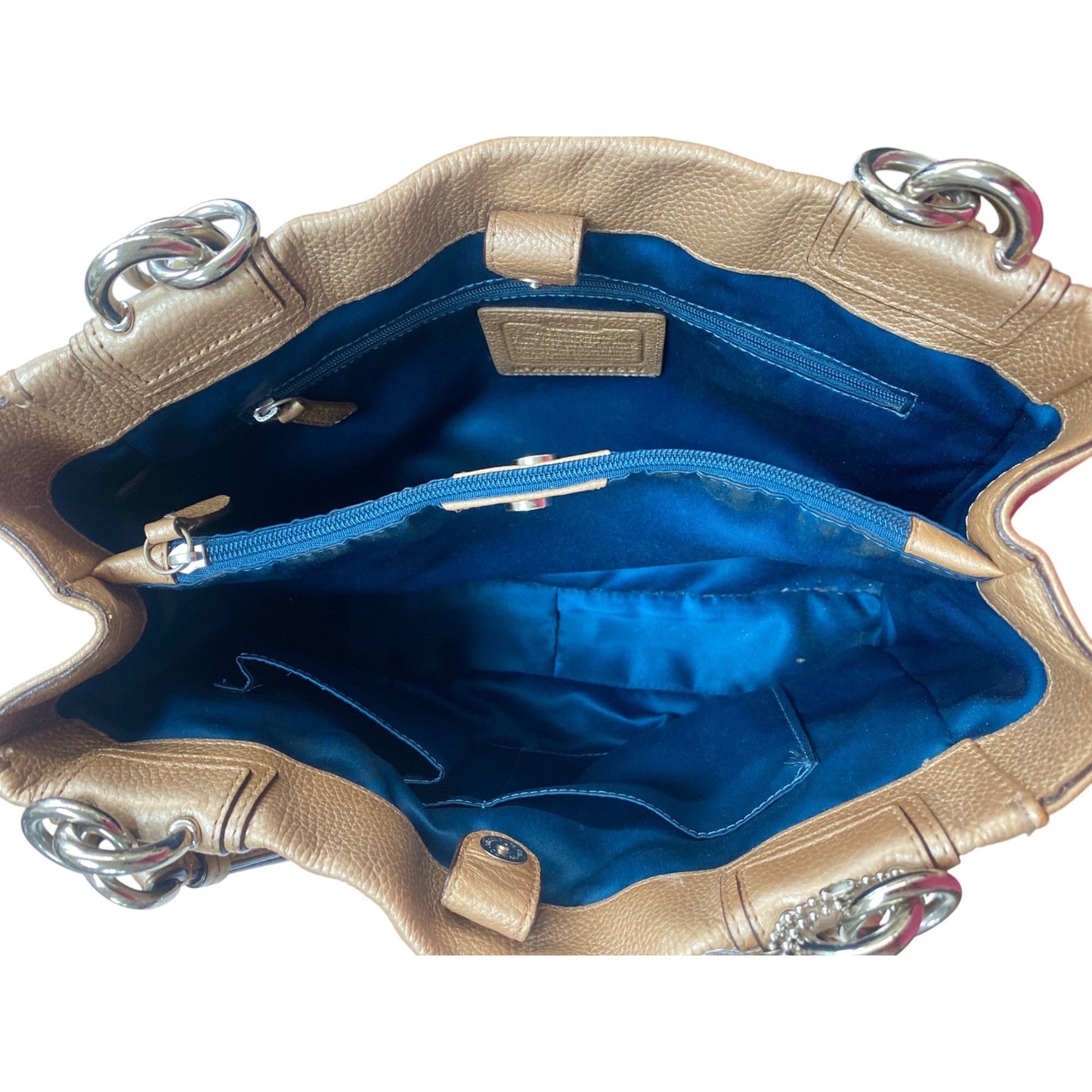 Coach Metallic Gold Leather coach Bag