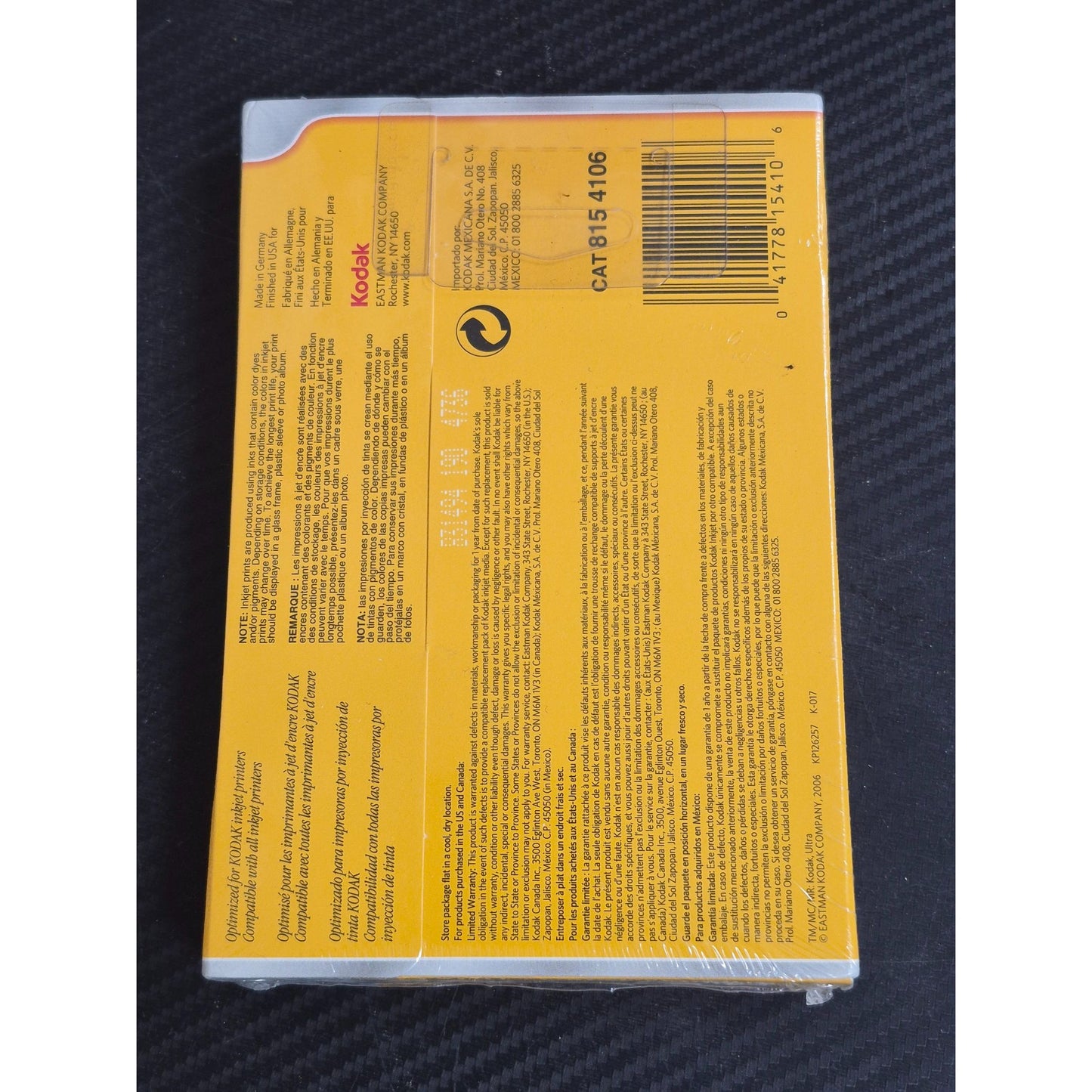 Kodak Premium Photo Paper 4" X 6" 60 Sheets Gloss Finish