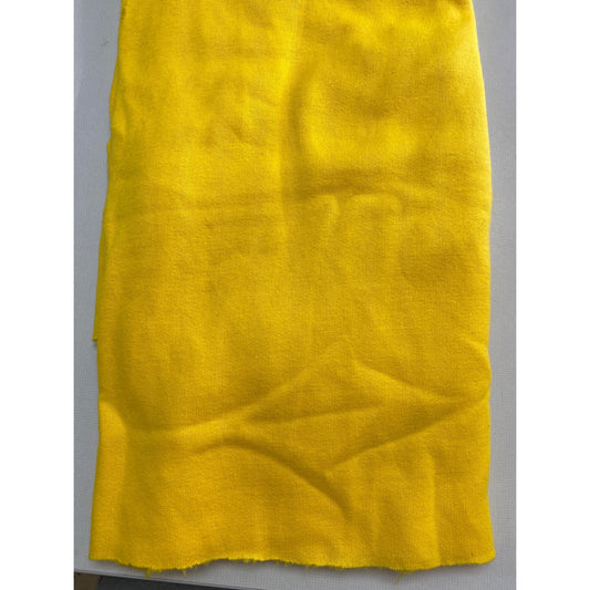 Bright Yellow Sweatshirt Fleece Fabric 70" Wide X 36" Long Soft & Warm