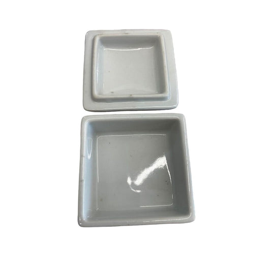 ImarI Porcelain Vintage Japan Porcelain Gold Trim Trinket Square Box