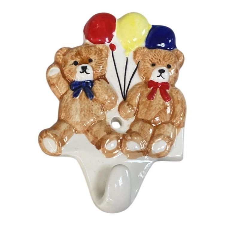 Set Of 3 Fitz & Floyd Bear Wall Hooks