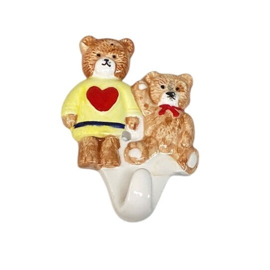 Set Of 3 Fitz & Floyd Bear Wall Hooks
