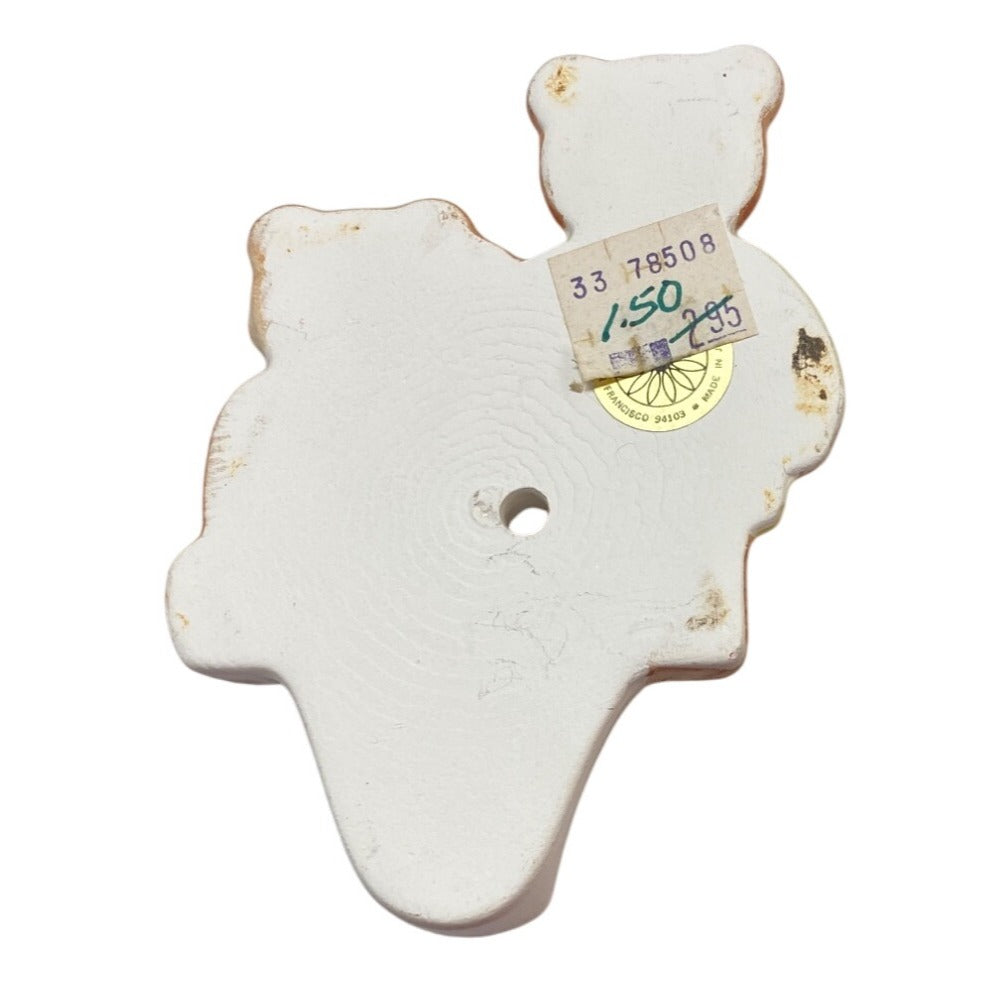 Set Of 3 Fitz & Floyd Bear Wall Hooks