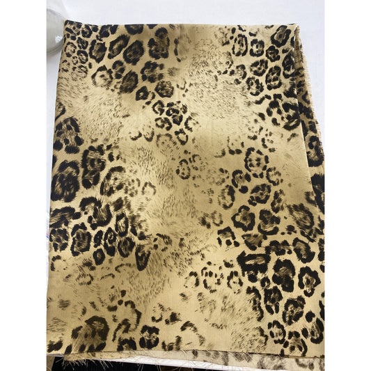 Animal Print Fabric Leopard Pattern 58" W X 37" L
