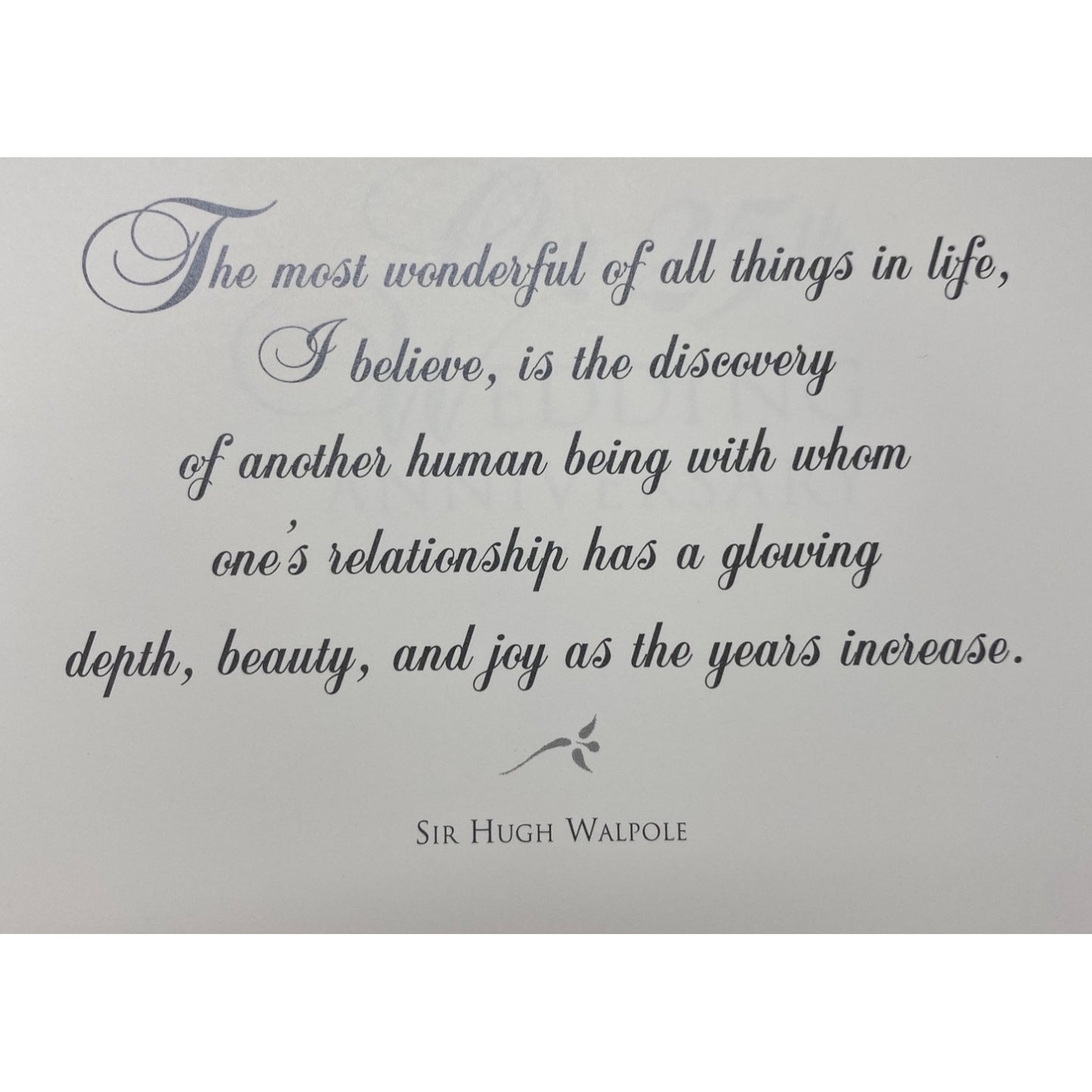 Our 25th Wedding Anniversary