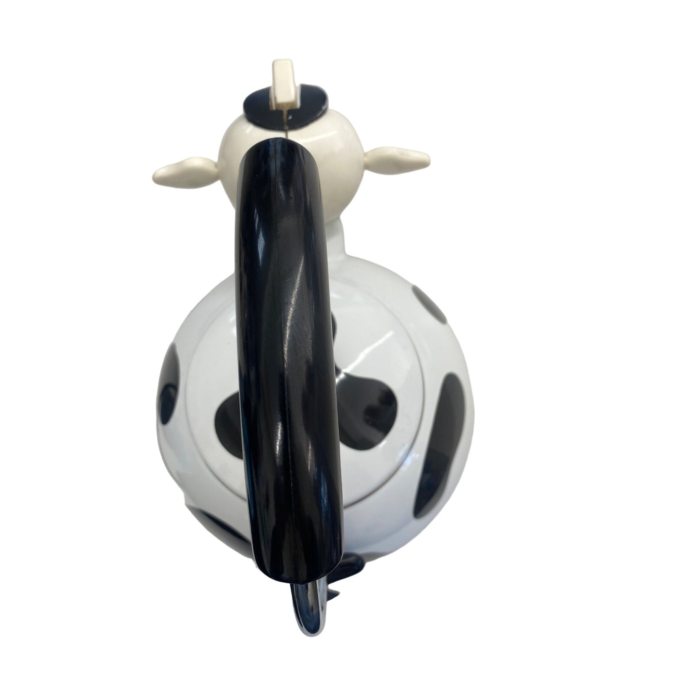 Cow-Themed Ceramic & Stainless Steel Whistling Teapot With Handle & Lid