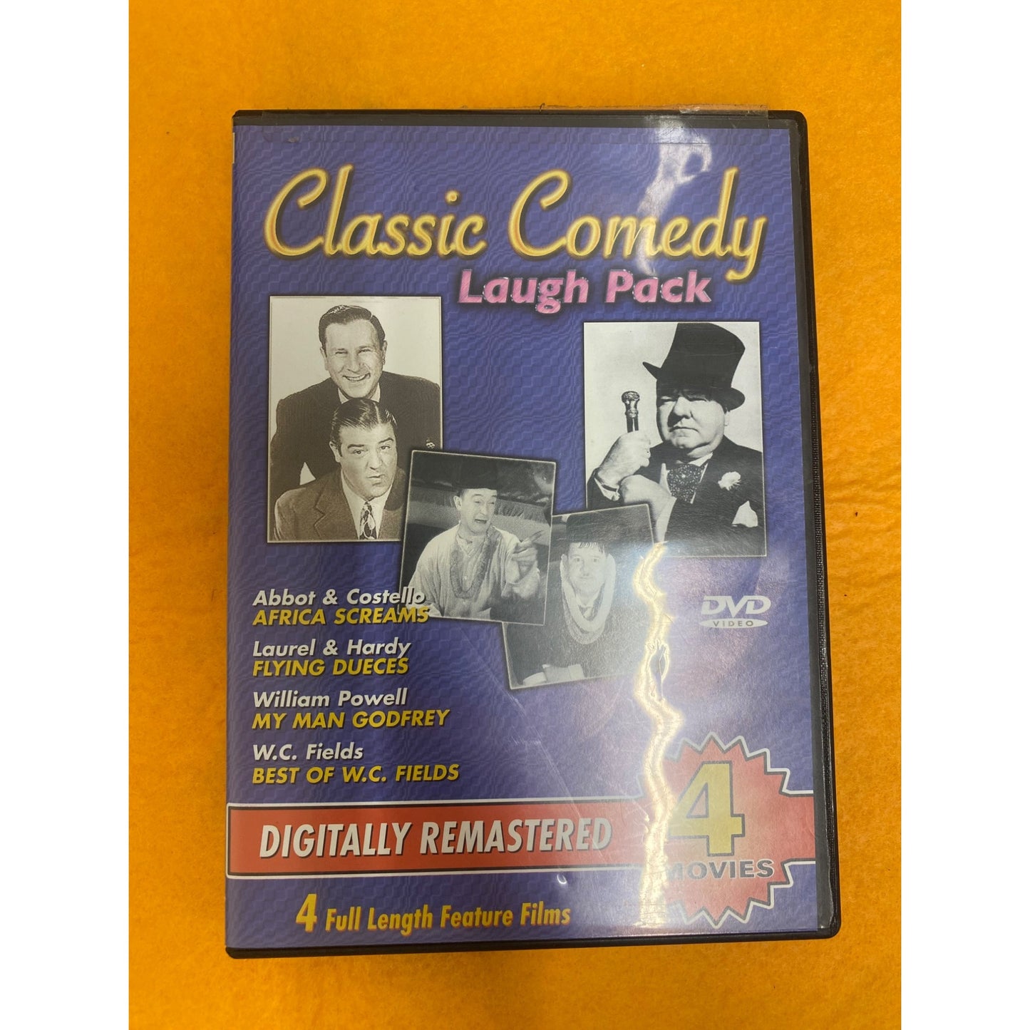 Classic Comedy Laugh Pack DVD Collection Digitally Remastered 4 Full Length Feature Films Abbot & Costello Laurel & Hardy
