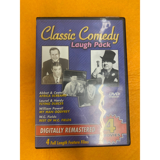 Classic Comedy Laugh Pack DVD Collection Digitally Remastered 4 Full Length Feature Films Abbot & Costello Laurel & Hardy