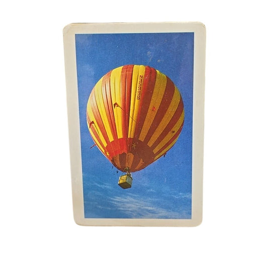 Vintage Arrco Joker Playing Card With Hot Air Balloon Design NOS