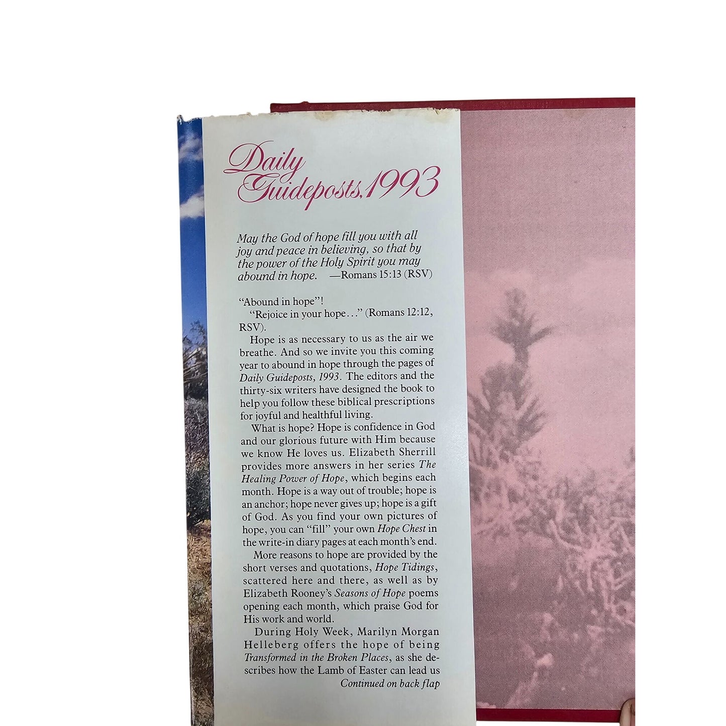 Daily Guideposts 1993 Hardcover Spirit-Lifting Thoughts For Every Day Of The Year Inspirational Devotional Book