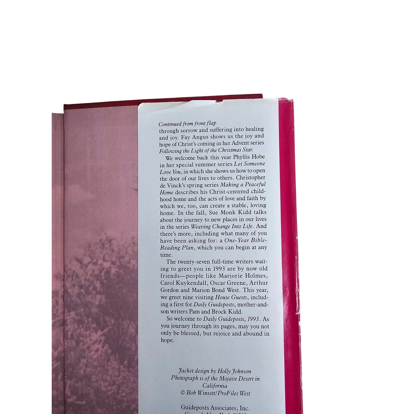 Daily Guideposts 1993 Hardcover Spirit-Lifting Thoughts For Every Day Of The Year Inspirational Devotional Book