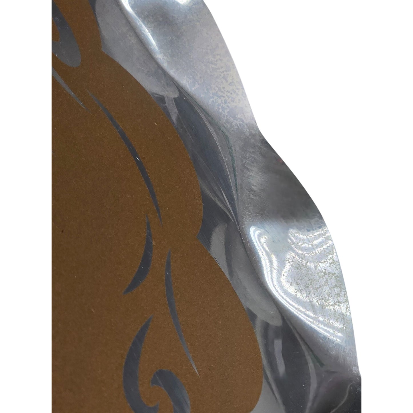 Vintage Aluminum Serving Tray With Embossed Floral Design