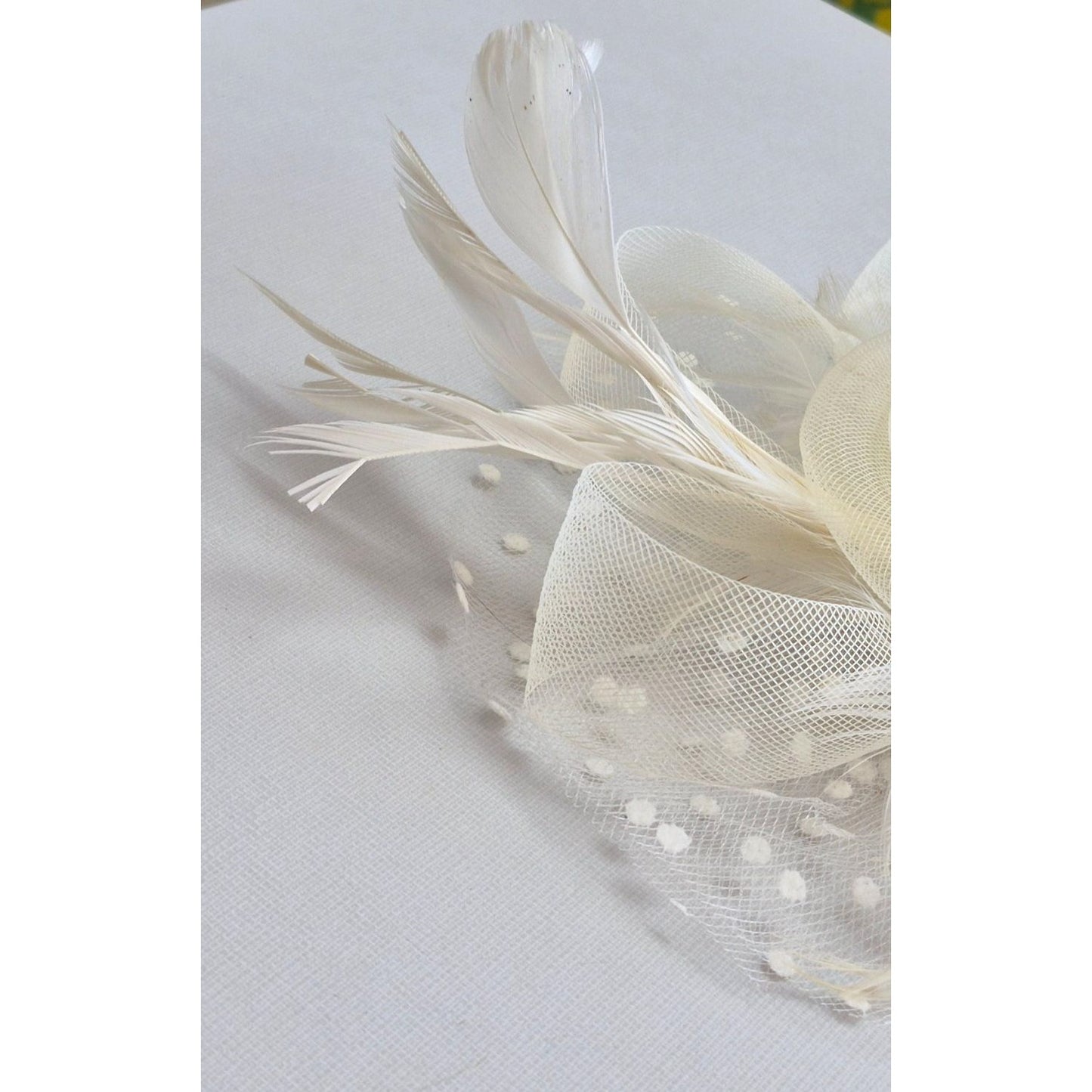 Elegant Cream Fascinator Headpiece