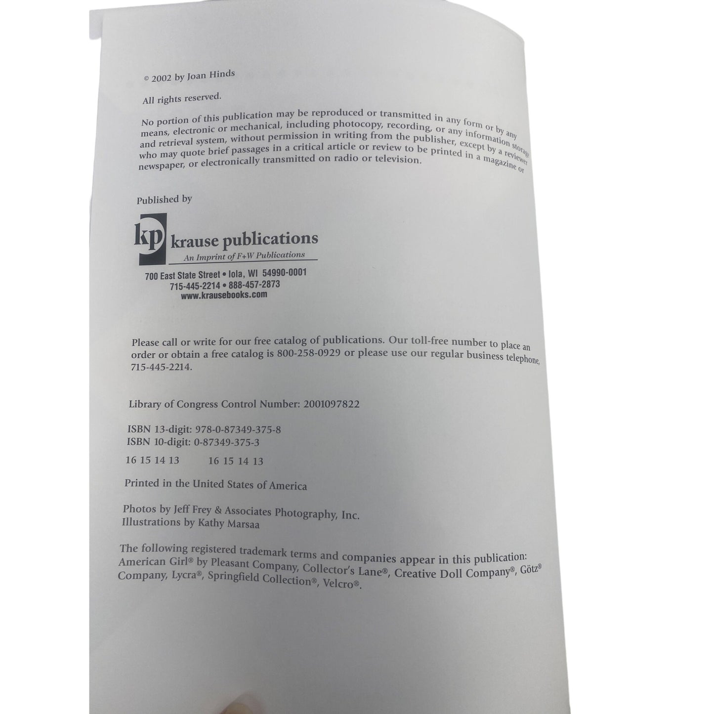 Sew The Contemporary Wardrobe For 18-Inch Dolls By Joan Hinds