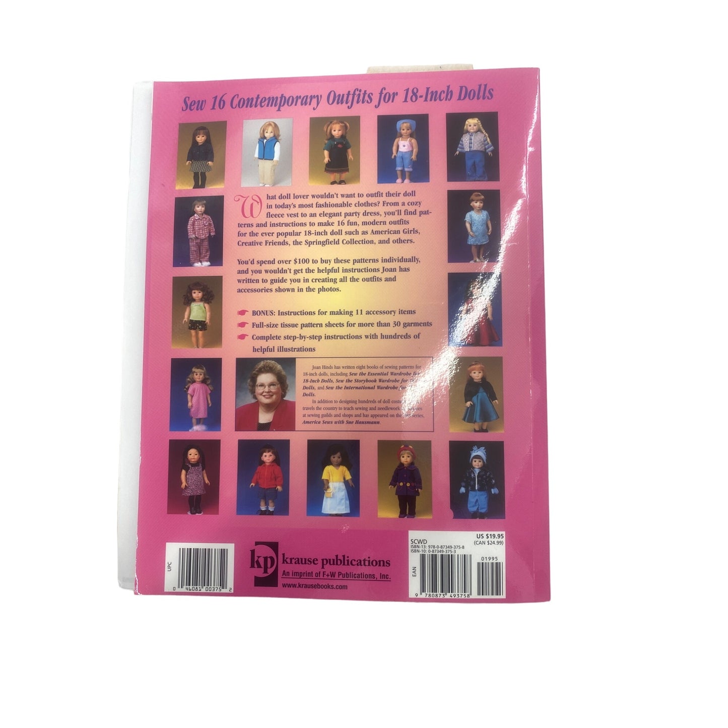 Sew The Contemporary Wardrobe For 18-Inch Dolls By Joan Hinds