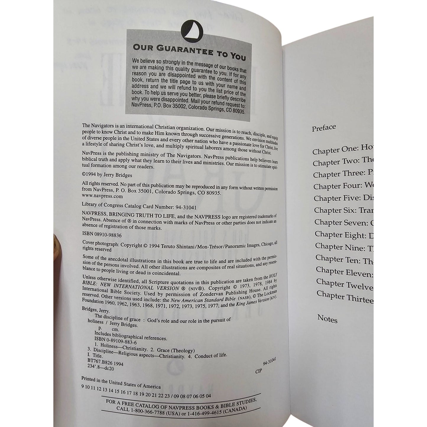 The Discipline Of Grace: Gods Role And Our Role In The Pursuit Of Holiness By Jerry Bridges