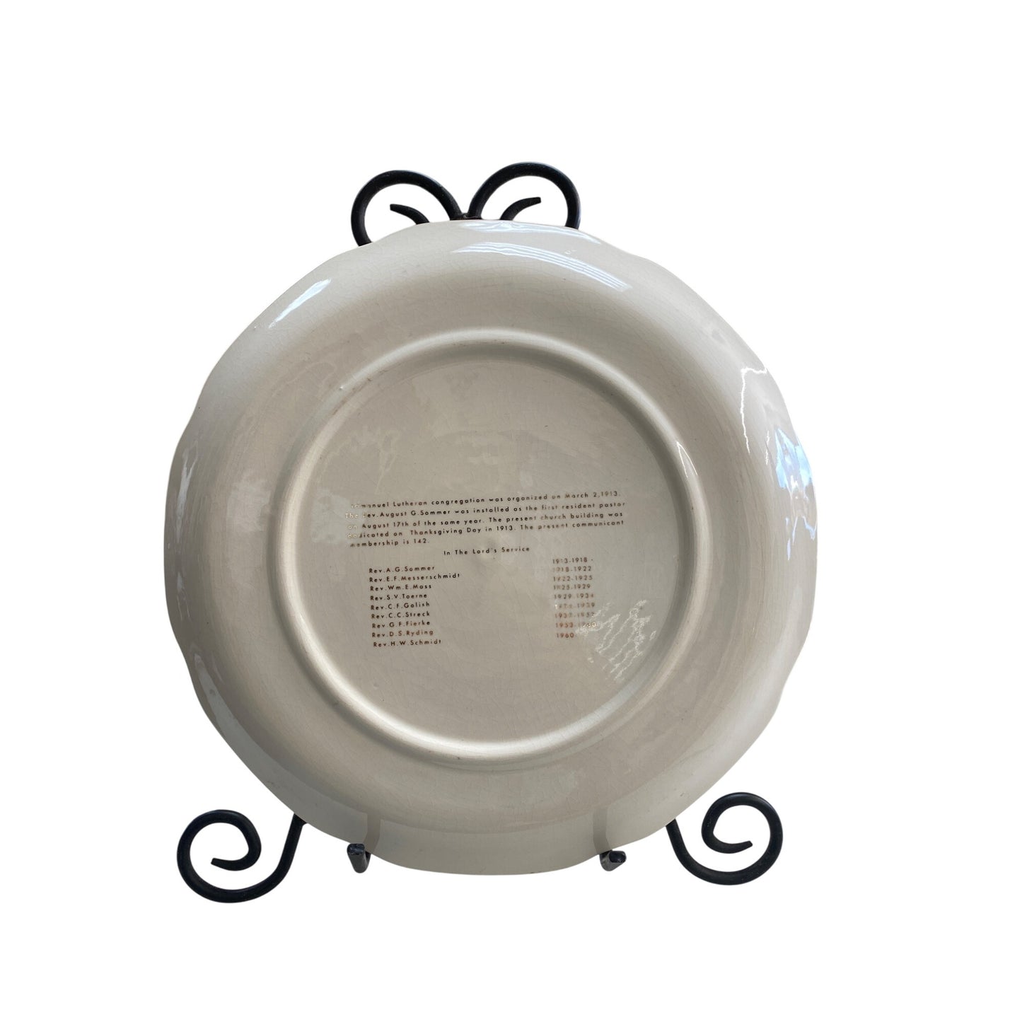 Lutheran Church Frederic Plate