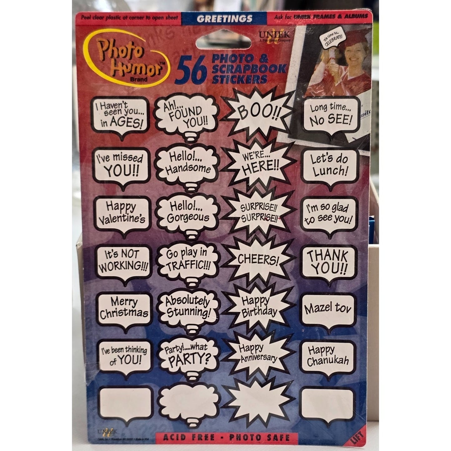 Humor 56 Scrapbook Stickers