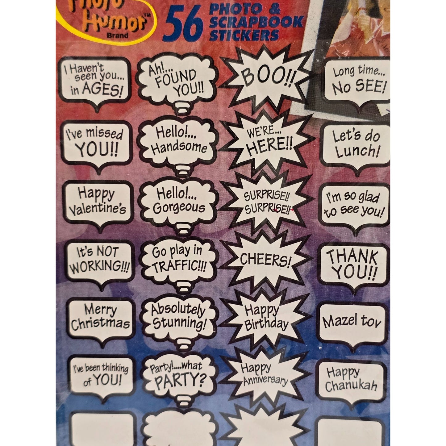 Humor 56 Scrapbook Stickers