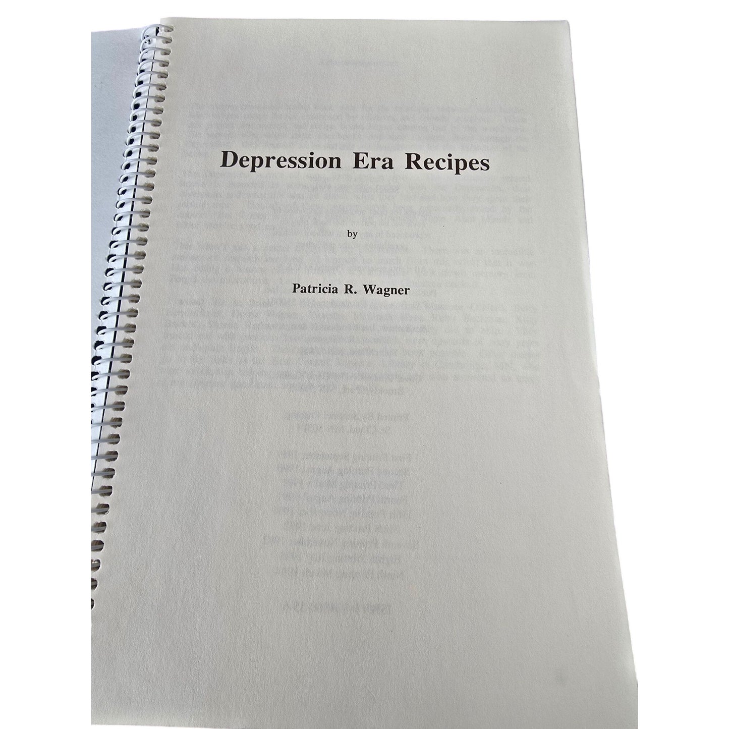 Depression Era Recipes