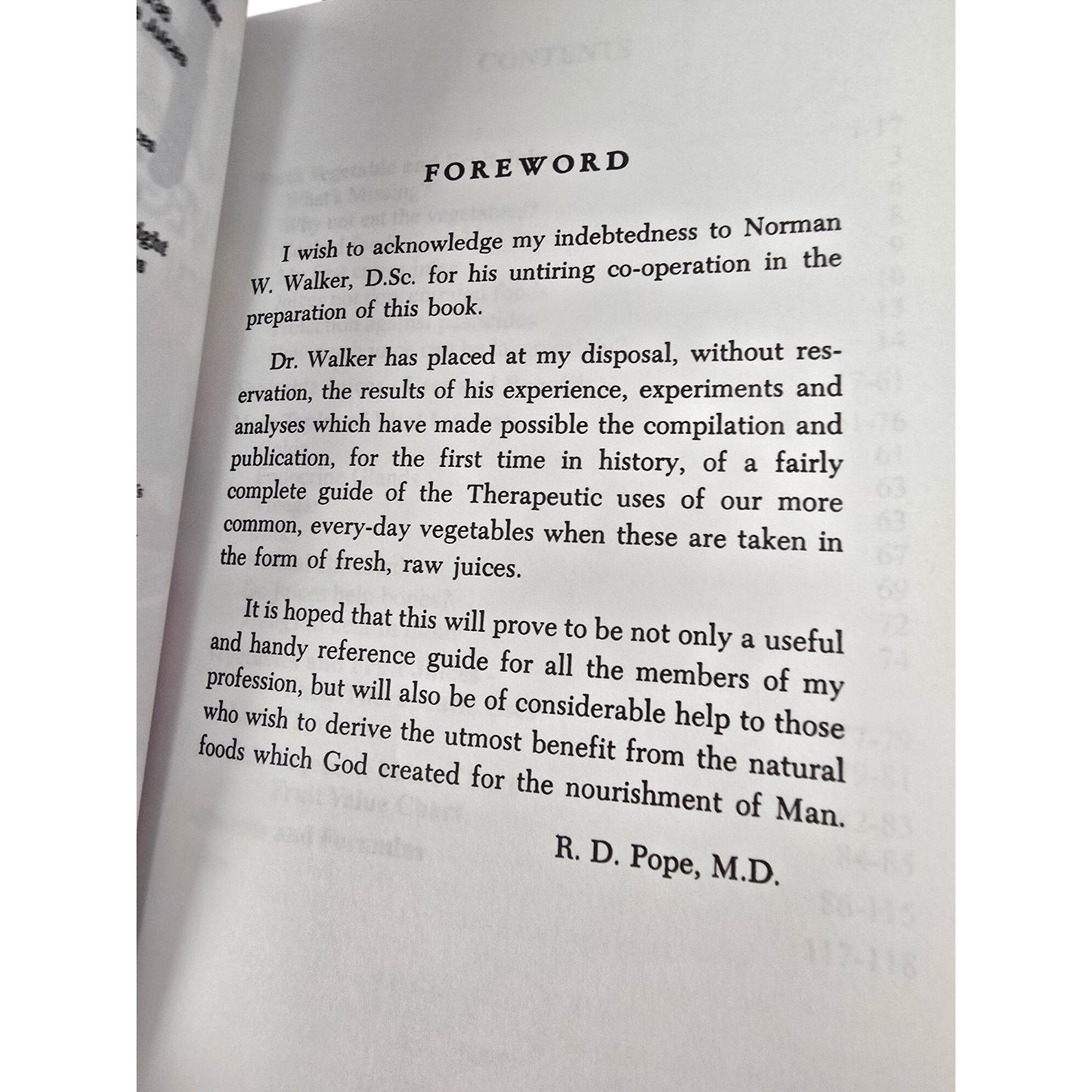 Fresh Vegetable And Fruit Juices By N.W. Walker D.Sc. Revised 1978 Edition