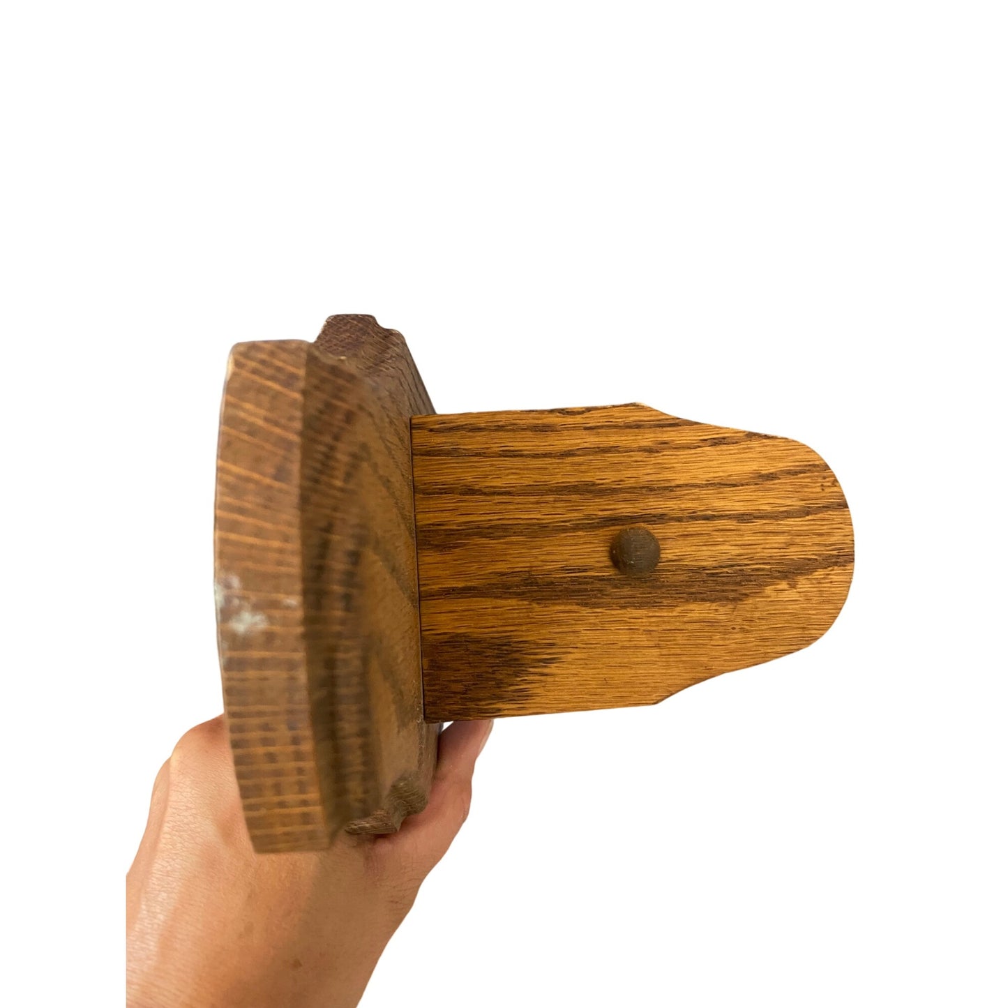 Vintage Oak Wood Wall Sconces