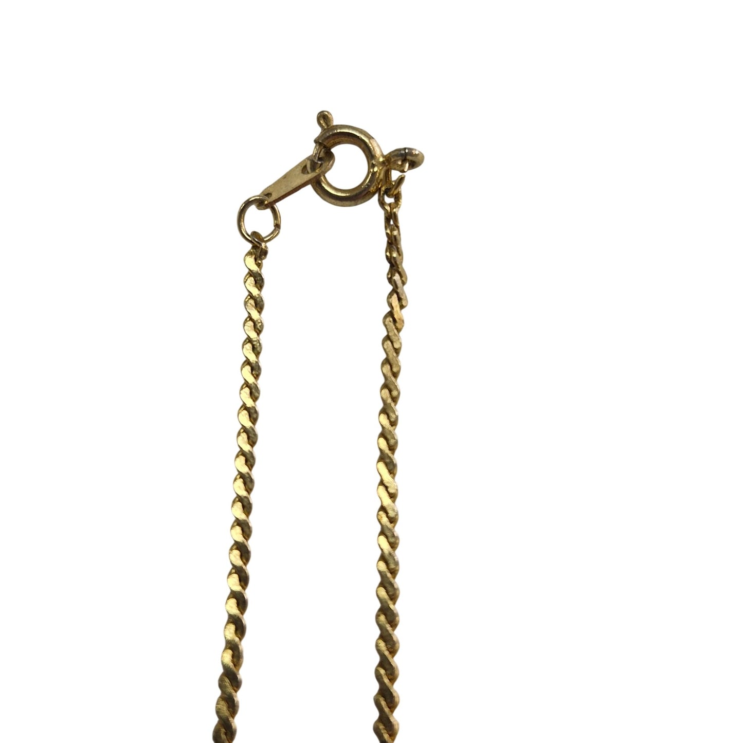 Gold‑Tone Butterfly Necklace Red Enamel Confetti Wings Twist Rope Chain Vintage