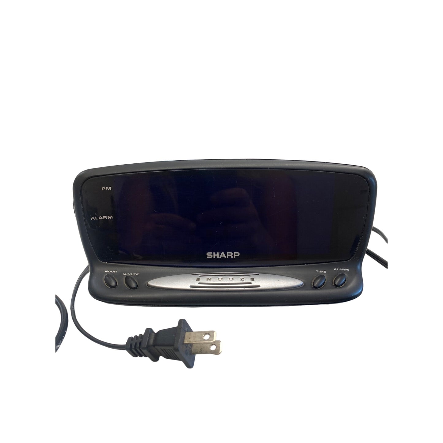 Sharp Digital Alarm Clock With Snooze AM/FM Radio Backlit Display Black