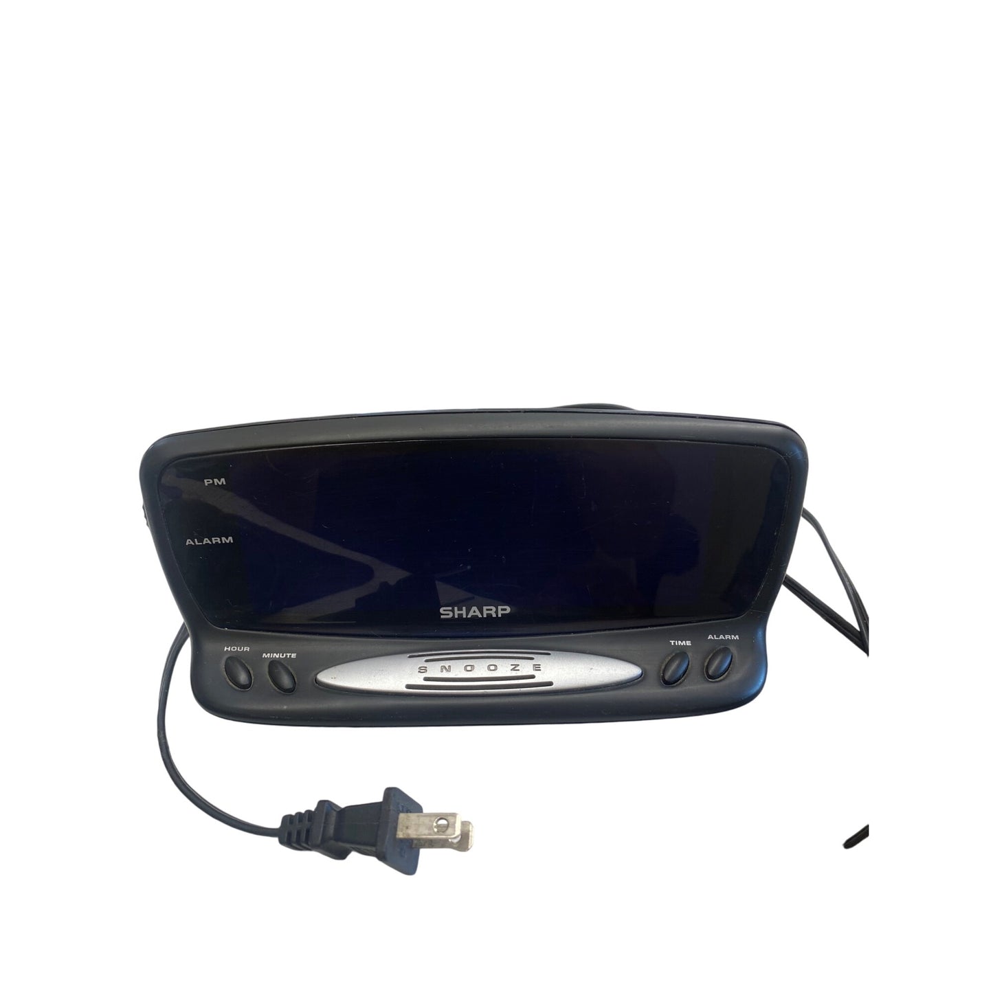 Sharp Digital Alarm Clock With Snooze AM/FM Radio Backlit Display Black