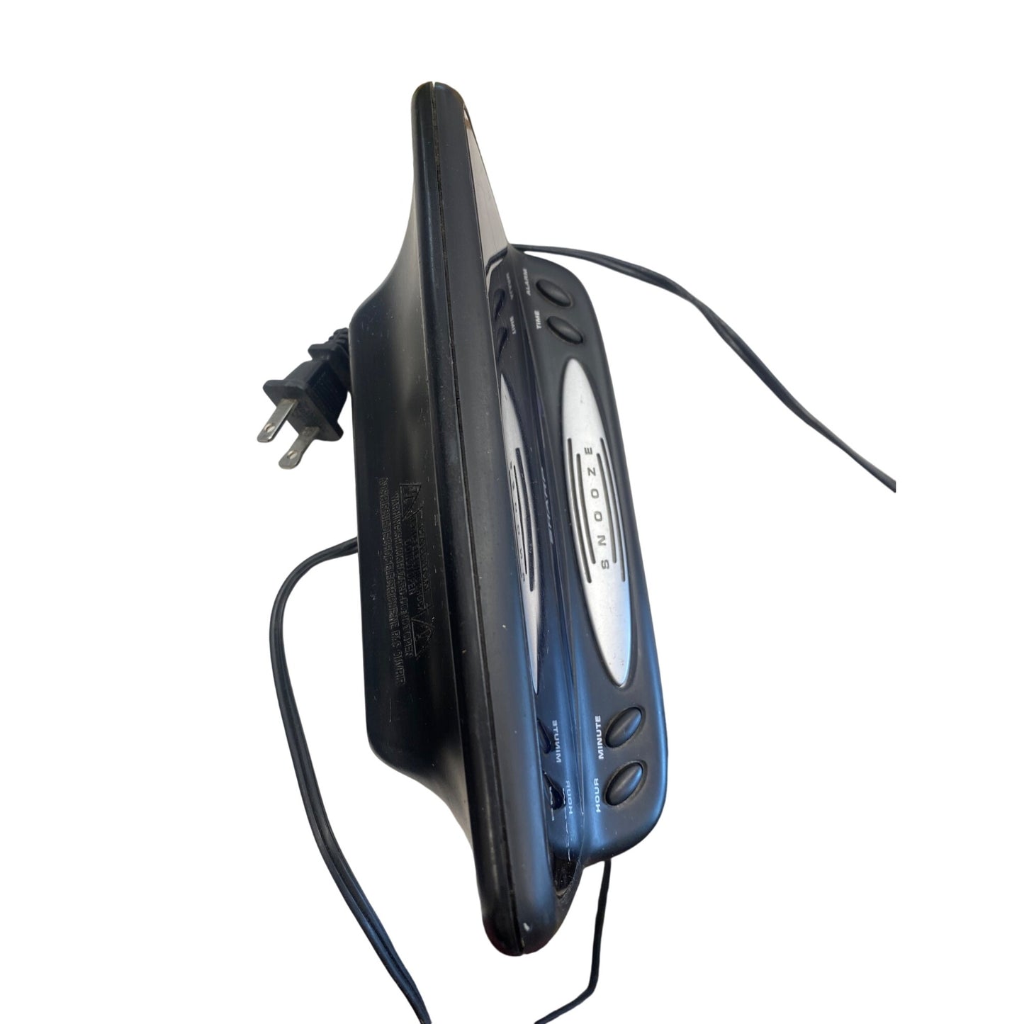 Sharp Digital Alarm Clock With Snooze AM/FM Radio Backlit Display Black