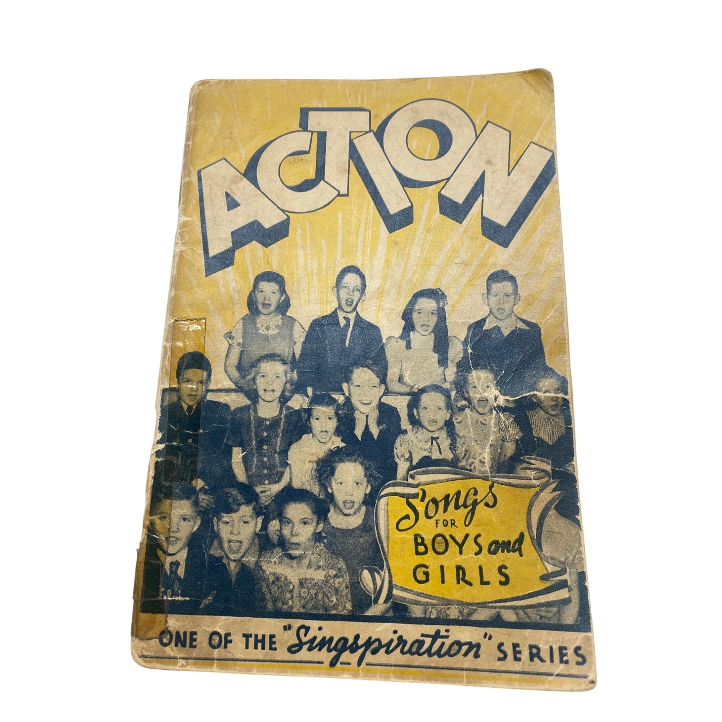 Vintage "Action" Songs For Boys & Girls Book Set  Singspiration Series