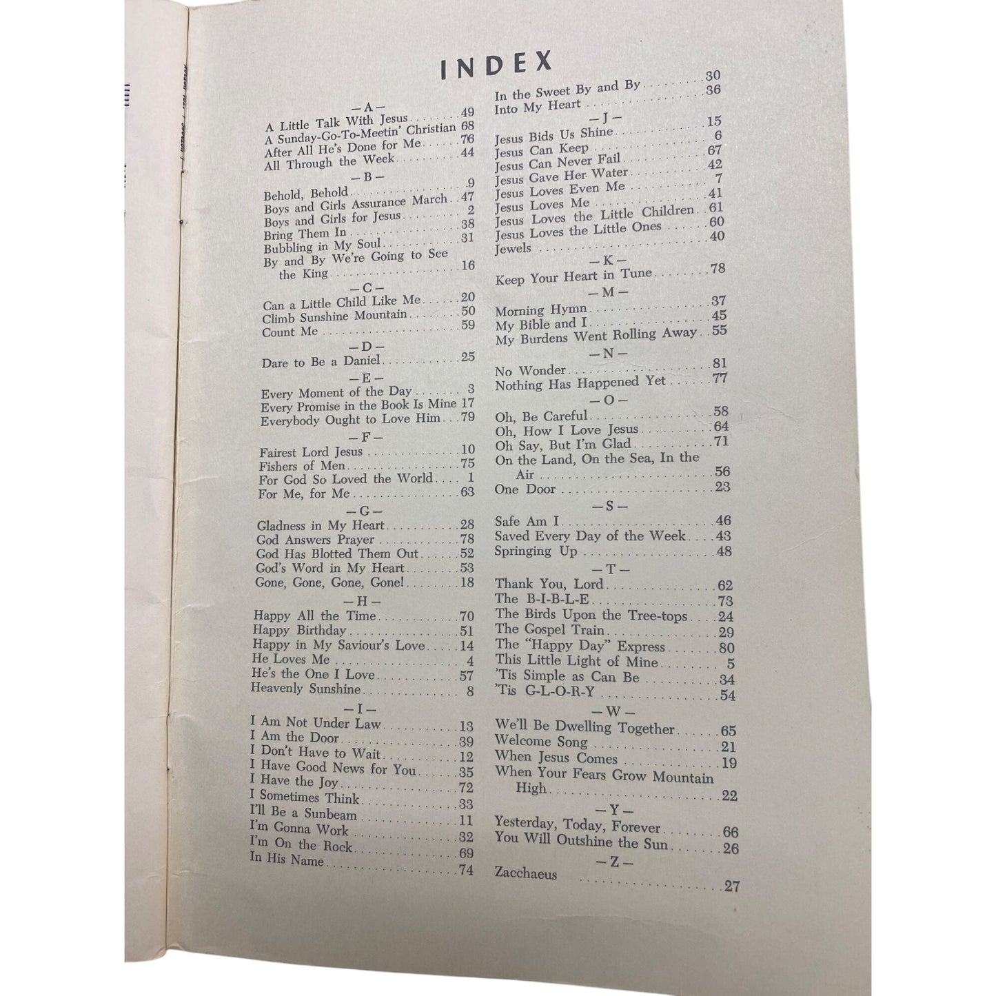 Vintage "Action" Songs For Boys & Girls Book Set  Singspiration Series