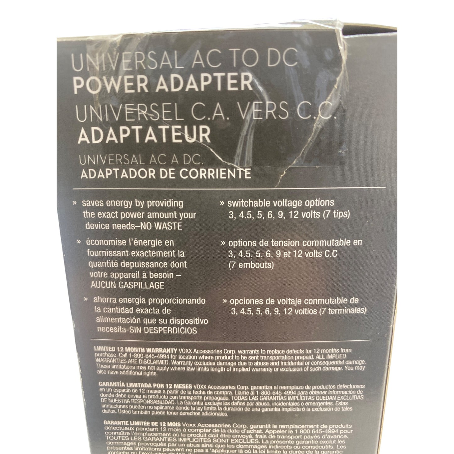 RCA Universal AC To DC Power Adapter