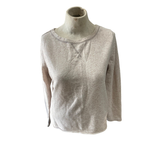 Gap Casual Beige Long Sleeve Crew Neck Sweatshirt