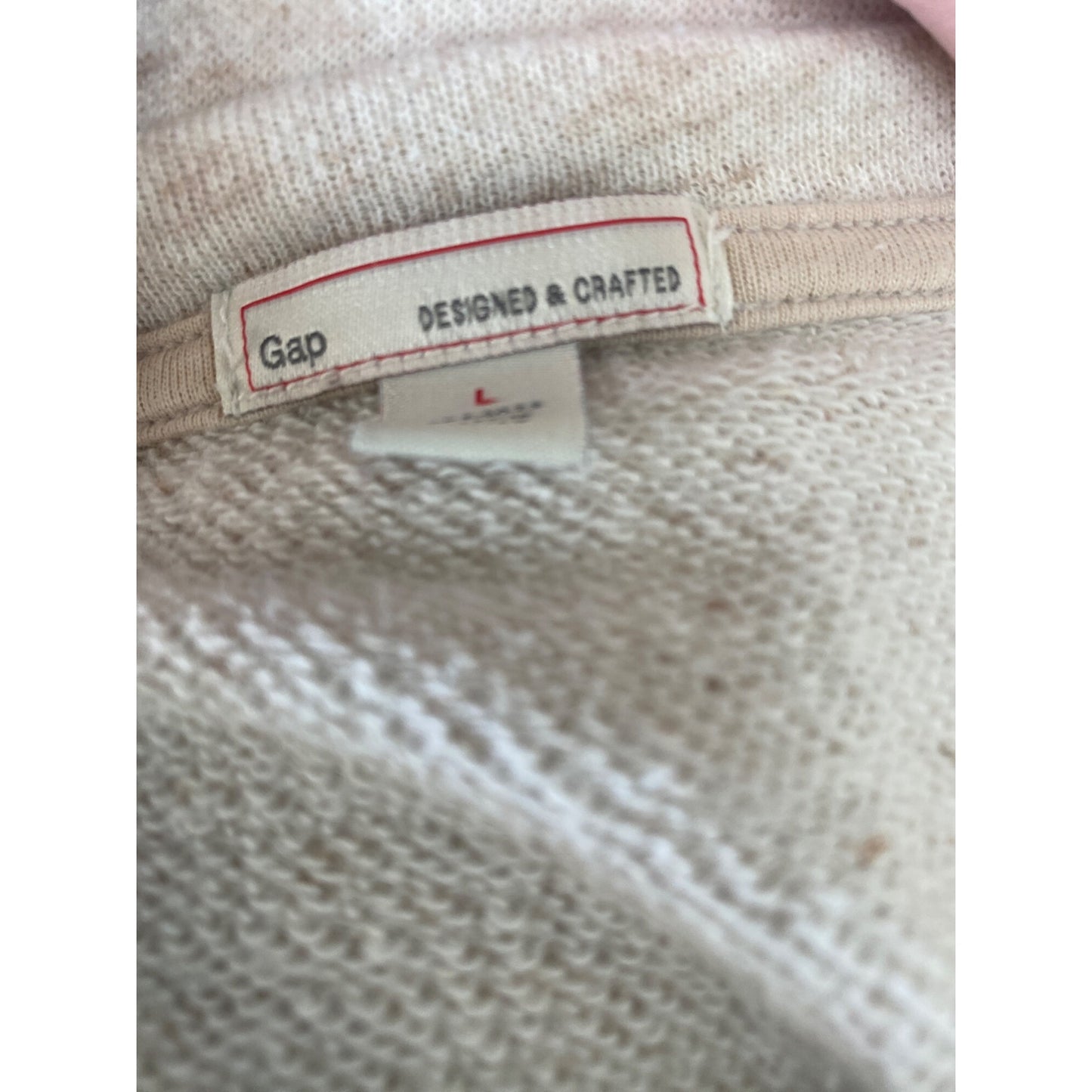 Gap Casual Beige Long Sleeve Crew Neck Sweatshirt