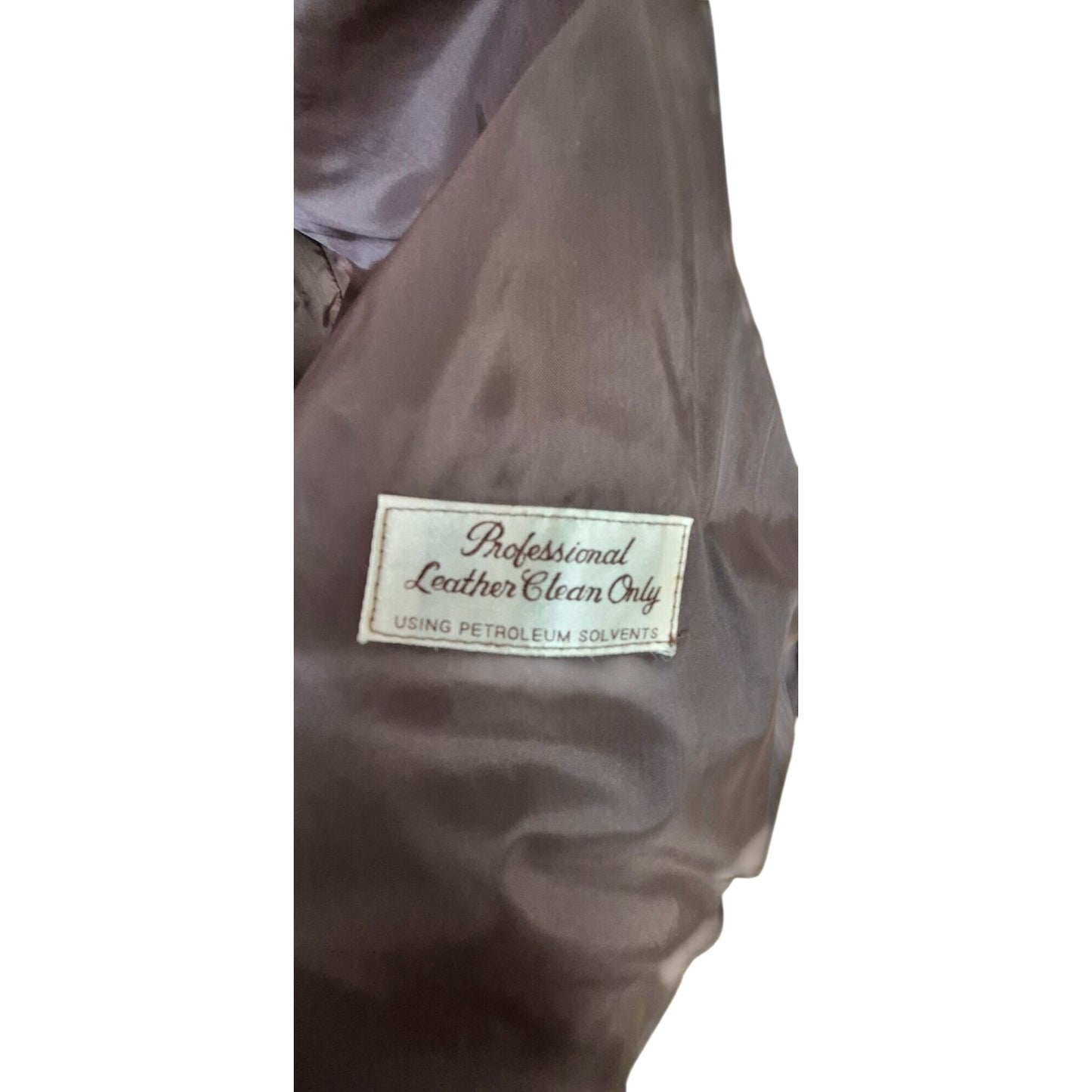 Brown Genuine Leather Jacket Size 44