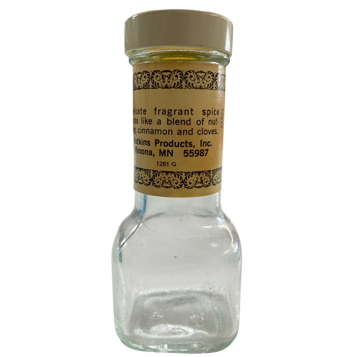 Vintage Watkins Allspice Glass Bottle