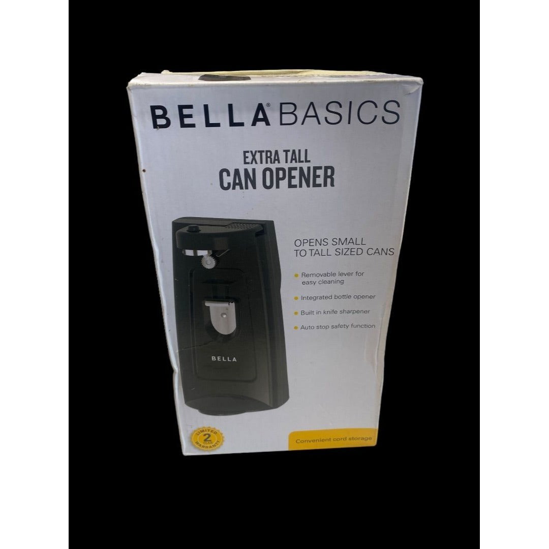 Bella Basics Extra Tall Can Opener, Bottle Opener, Knife Sharpener